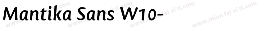 Mantika Sans W10字体转换